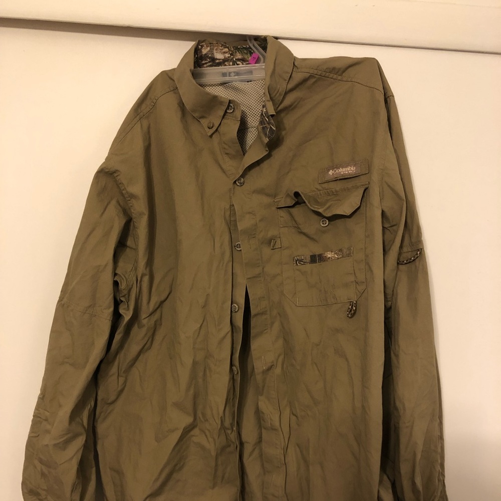 Columbia long sleeve hunting button down
